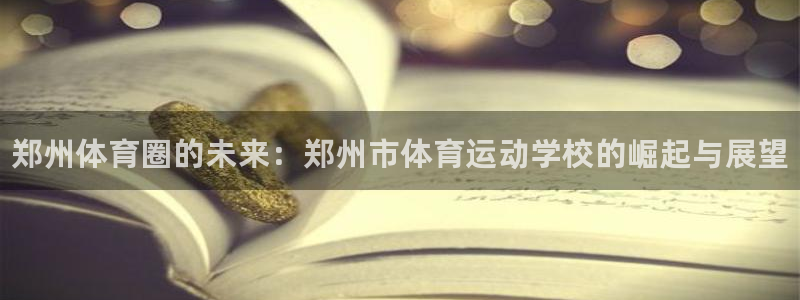 海南米兰体育官网下载：郑州体育圈的未来：郑州市体育运